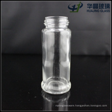 Hot Sale 2oz Popular Clear Empty Glass Spice Bottle with Metal Lid